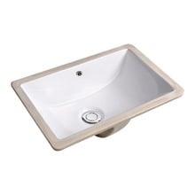 Cambridge Curved White Ceramic Undermount Basin